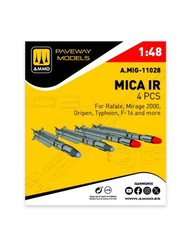 [NO_DESC] MICA IR (4 pcs), 1/48 - AMMO by MIG Jimenez A.MIG-11028
