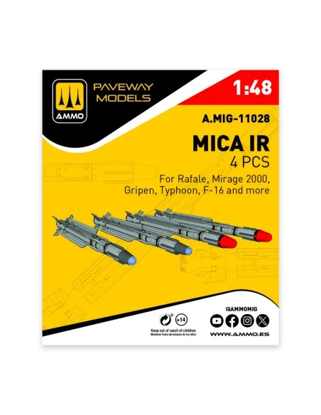 MICA IR (4 pcs), 1/48 - AMMO by MIG Jimenez A.MIG-11028