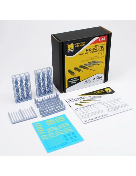 MK-82 with thermal protection and MK-15 Snakeye fin (6 pcs), 1/48 -...