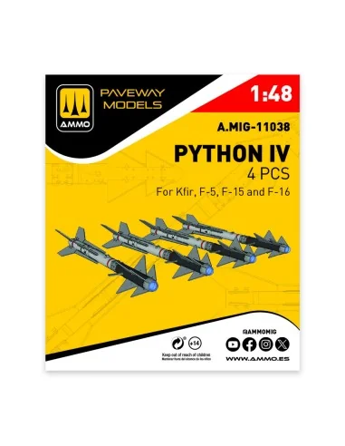 Python IV (4 pcs), 1/48 - AMMO by MIG Jimenez A.MIG-11038