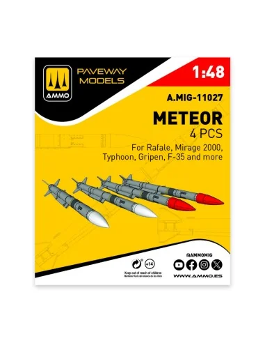 [NO_DESC] Meteor (4 pcs), 1/48 - AMMO by MIG Jimenez A.MIG-11027