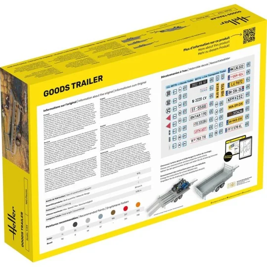 Goods Trailer, 1/24 - Heller 80778 Goods Trailer, 1/24 - Heller 80778
