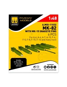 [NO_DESC] MK-82 with MK-15 Snakeye fin (6 pcs), 1/48 - AMMO by MIG ...