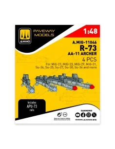 R-73 - AA-11 Archer (4 pcs), 1/48 - AMMO by MIG Jimenez A.MIG-11046