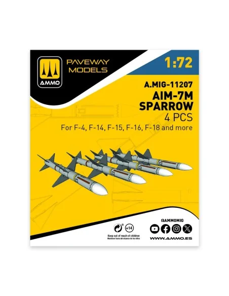 [NO_DESC] AIM-7M Sparrow (4 pcs), 1/72 - AMMO by MIG Jimenez A.MIG-...