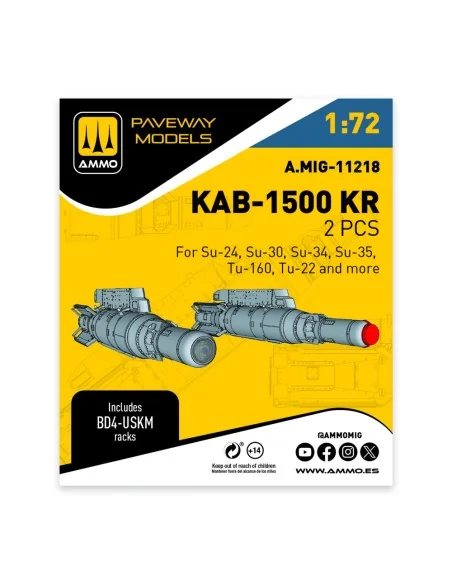 KAB-1500 KR (2 pcs), 1/72 - AMMO by MIG Jimenez A.MIG-11218