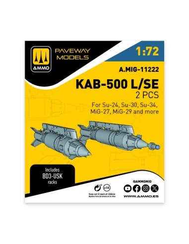 KAB-500 L/SE (2 pcs), 1/72 - AMMO by MIG Jimenez A.MIG-11222