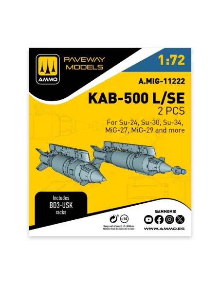 KAB-500 L/SE (2 pcs), 1/72 - AMMO by MIG Jimenez A.MIG-11222