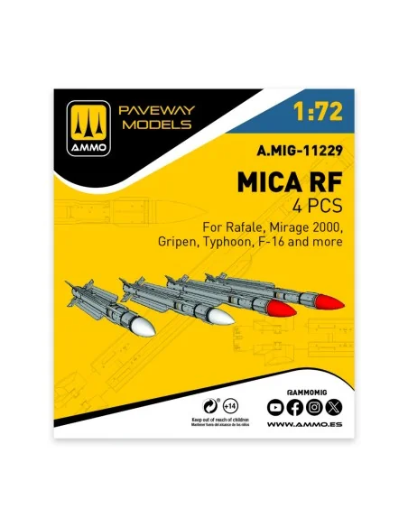 MICA RF (4 pcs), 1/72 - AMMO by MIG Jimenez A.MIG-11229