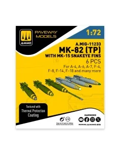 MK-82 with thermal protection and MK-15 Snakeye fin (6 pcs), 1/72 -...