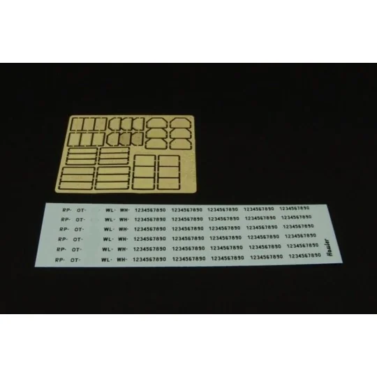 German licence plates w-decals, 1/48 - Hauler HLX48285