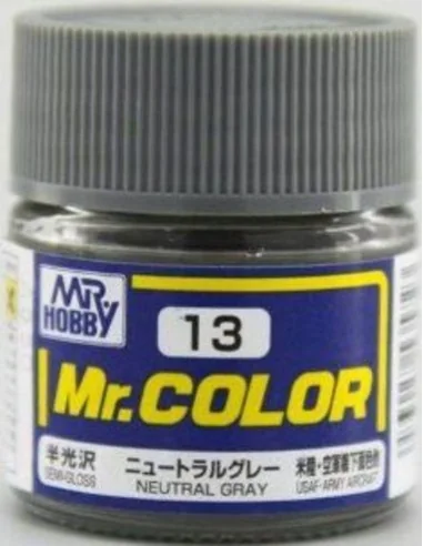 Mr Hobby -Gunze Mr. Color (10 ml) Neutral Gray - Mr Hobby - Gunze C...