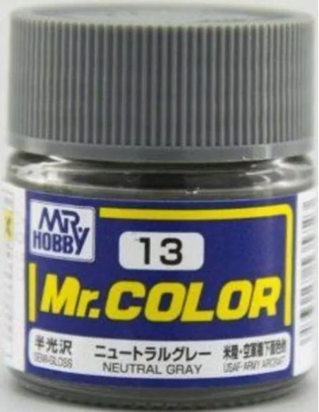 Mr Hobby -Gunze Mr. Color (10 ml) Neutral Gray - Mr Hobby - Gunze C...