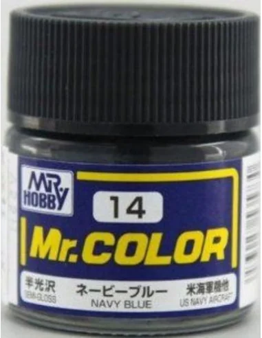 Mr Hobby -Gunze Mr. Color (10 ml) Navy Blue - Mr Hobby - Gunze C-014