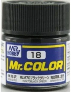 Mr Hobby -Gunze Mr. Color (10 ml) RLM70 Black Green - Mr Hobby - Gu...