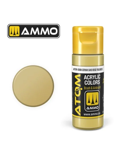 ATOM COLOR German Sand Beige RAL 8031 - AMMO by MIG Jimenez ATOM-20006