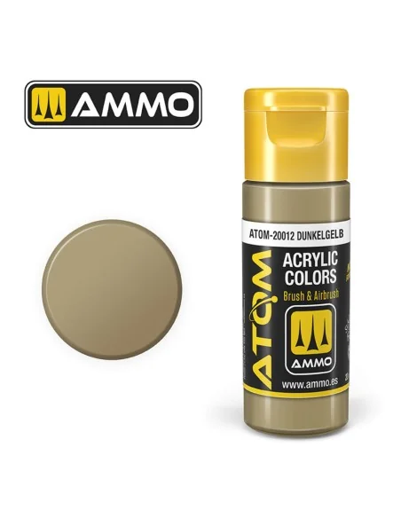 ATOM COLOR Dunkelgelb - AMMO by MIG Jimenez ATOM-20012