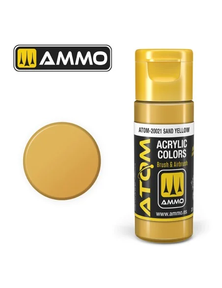 ATOM COLOR Sand Yellow - AMMO by MIG Jimenez ATOM-20021