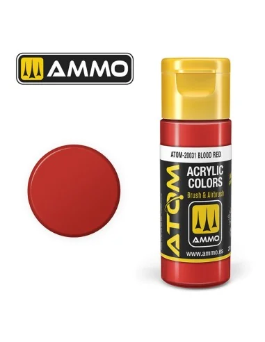 ATOM COLOR Blood Red - AMMO by MIG Jimenez ATOM-20031