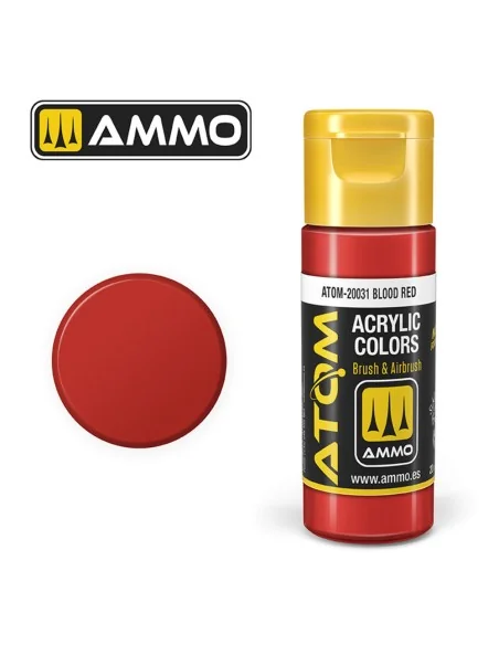 ATOM COLOR Blood Red - AMMO by MIG Jimenez ATOM-20031