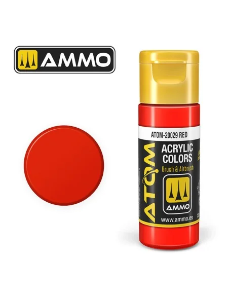 ATOM COLOR Red - AMMO by MIG Jimenez ATOM-20029