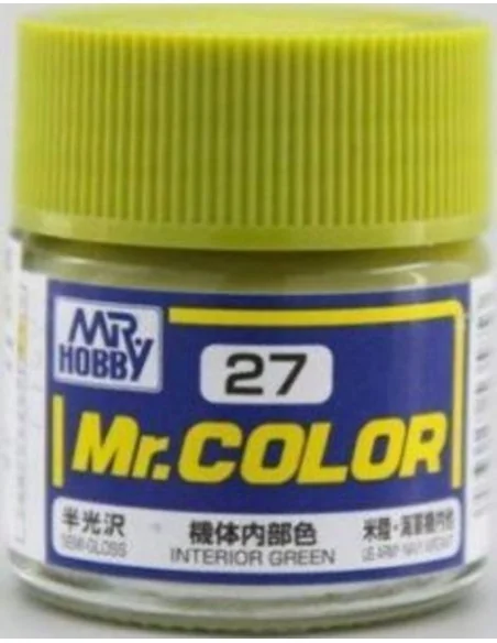 Mr Hobby -Gunze Mr. Color (10 ml) Interior Green - Mr Hobby - Gunze...