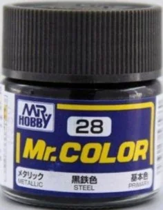Mr Hobby -Gunze Mr. Color (10 ml) Steel - Mr Hobby - Gunze C-028
