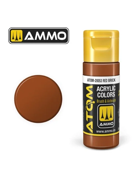 ATOM COLOR Red Brick - AMMO by MIG Jimenez ATOM-20053