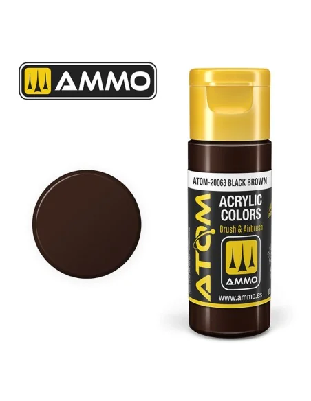 ATOM COLOR Black Brown - AMMO by MIG Jimenez ATOM-20063