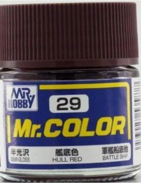 Mr Hobby -Gunze Mr. Color (10 ml) Hull Red - Mr Hobby - Gunze C-029
