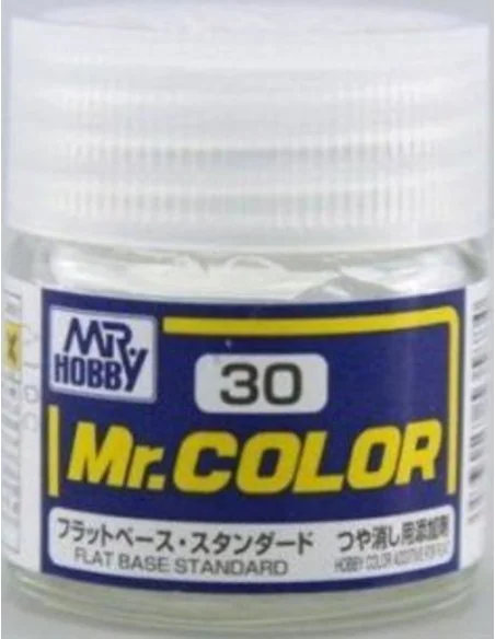 Mr Hobby -Gunze Mr. Color (10 ml) Flat Base - Mr Hobby - Gunze C-030