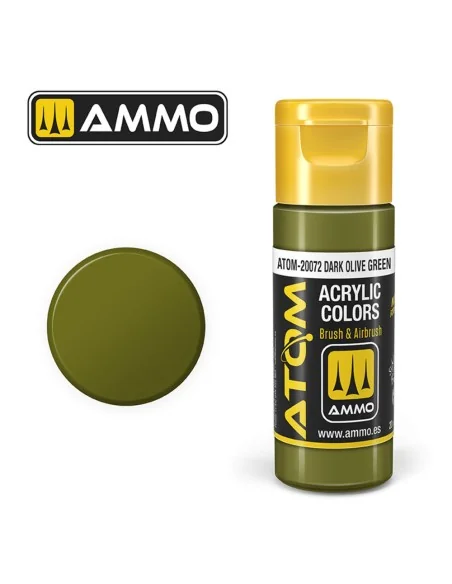 ATOM COLOR Dark Olive Green - AMMO by MIG Jimenez ATOM-20072