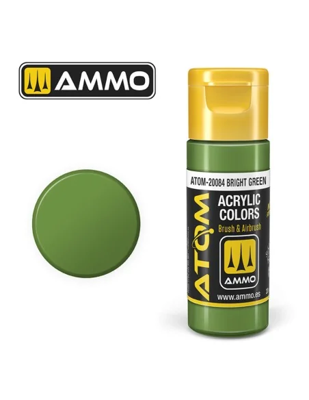 ATOM COLOR Bright Green - AMMO by MIG Jimenez ATOM-20084