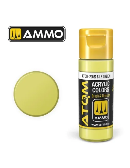 ATOM COLOR Bile Green - AMMO by MIG Jimenez ATOM-20087