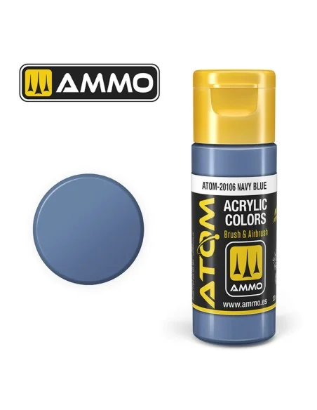ATOM COLOR Navy Blue - AMMO by MIG Jimenez ATOM-20106