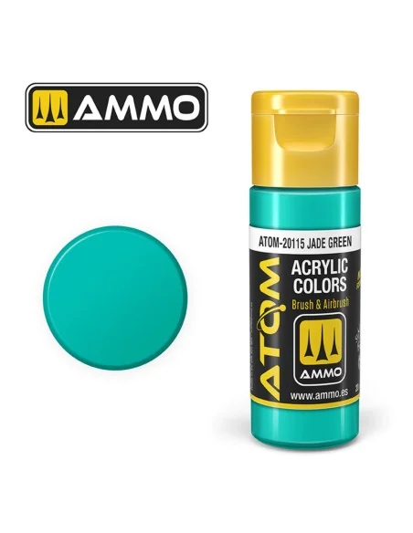 ATOM COLOR Jade Green - AMMO by MIG Jimenez ATOM-20115