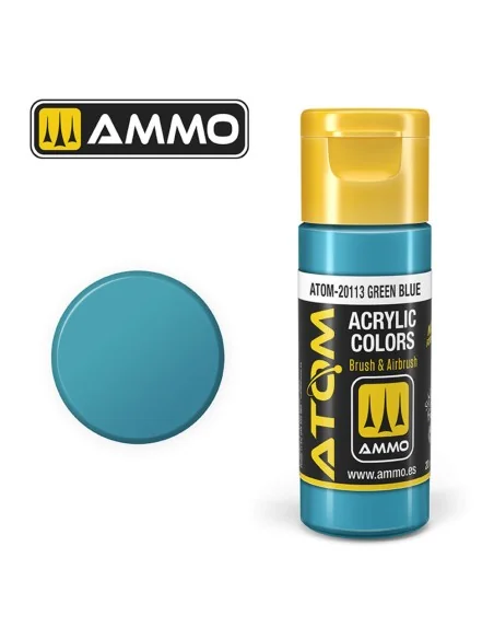 ATOM COLOR Green Blue - AMMO by MIG Jimenez ATOM-20113