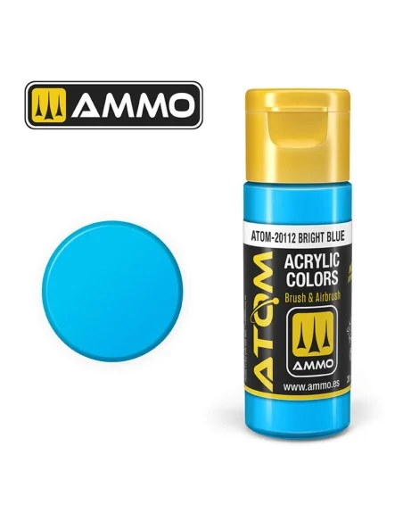 ATOM COLOR Bright Blue - AMMO by MIG Jimenez ATOM-20112