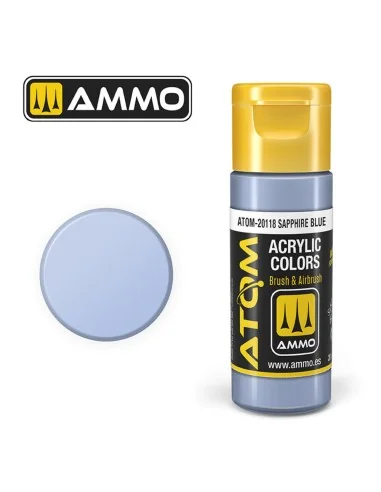 ATOM COLOR Sapphire Blue - AMMO by MIG Jimenez ATOM-20118