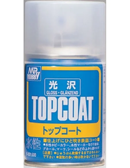 Mr Hobby -Gunze Mr. Top Coat Gloss Spray (86 ml) - Mr Hobby - Gunze...
