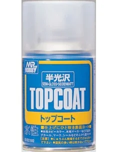 Mr Hobby -Gunze Mr. Top Coat Semi-Gloss Spray (86 ml) - Mr Hobby - ...