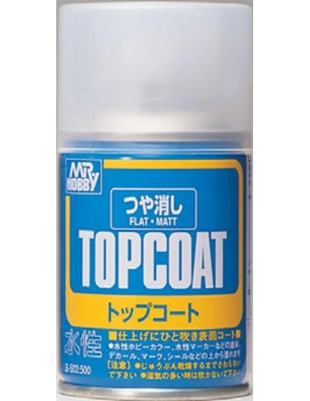 Mr Hobby -Gunze Mr. Top Coat Flat Spray (86 ml) - Mr Hobby - Gunze ...