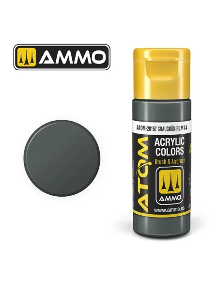 ATOM COLOR Graugrün RLM74 - AMMO by MIG Jimenez ATOM-20157