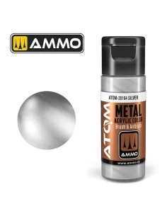 ATOM METALLIC Silver - AMMO by MIG Jimenez ATOM-20164