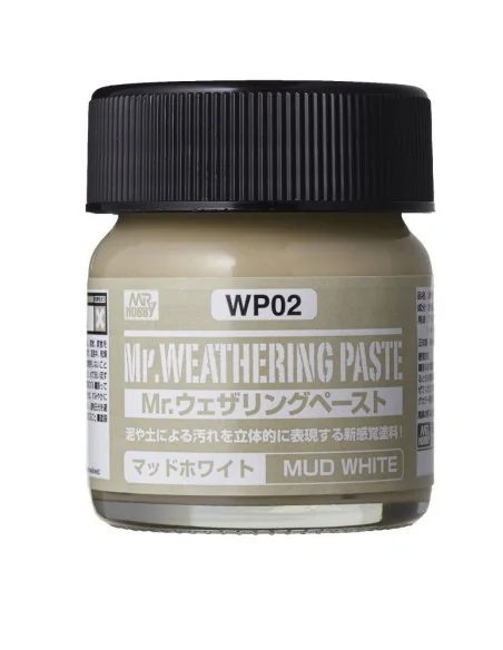 Mr Hobby -Gunze Weathering Paste Mud White 40ml - Mr Hobby - Gunze ...