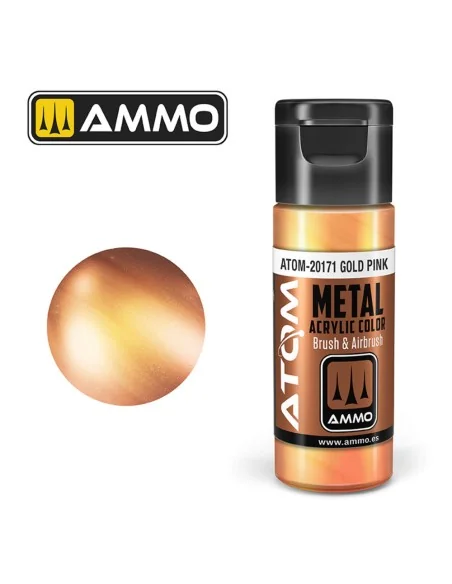 ATOM METALLIC Gold Pink - AMMO by MIG Jimenez ATOM-20171