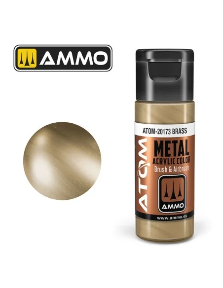 ATOM METALLIC Brass - AMMO by MIG Jimenez ATOM-20173