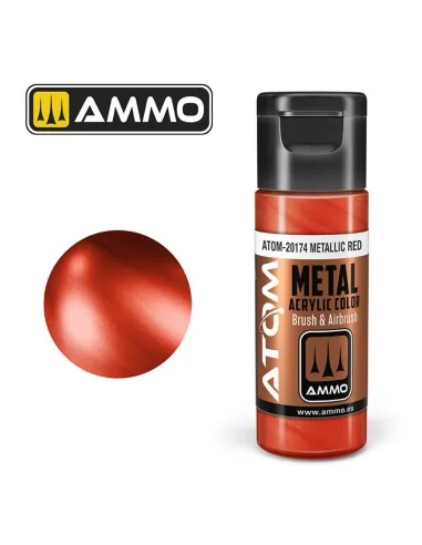 ATOM METALLIC Red - AMMO by MIG Jimenez ATOM-20174