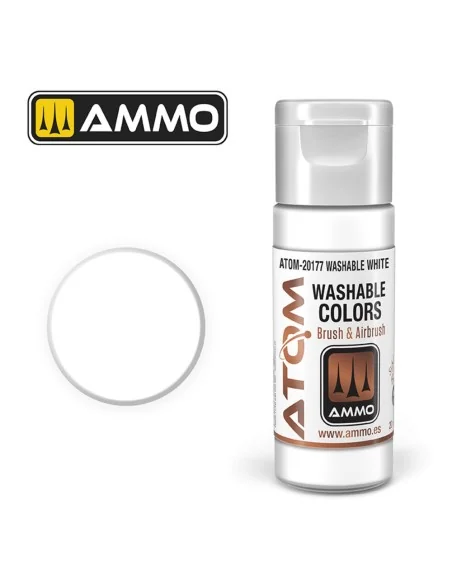ATOM WASHABLE White - AMMO by MIG Jimenez ATOM-20177
