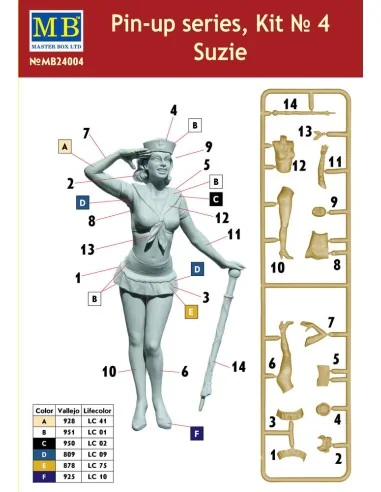 Pin-up series, Kit No.4 Suzie, 1/24 - Master Box Ltd. 24004